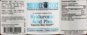Prescribed Choice Hyaluronic Acid Plus - supplement