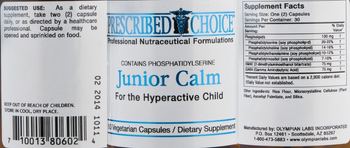 Prescribed Choice Junior Calm - supplement