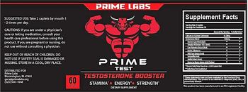 Prime Labs Prime Test - supplement