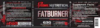 Prime Nutrition Perfomance Series Fatburner Weightloss Support Pineapple - supplement