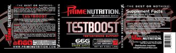 Prime Nutrition Performance Series Testboost Testosterone Support Green Apple - supplement