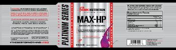 Prime Nutrition Platinum Series MAX-HP Maximum Hyperaemia Raspberry - supplement