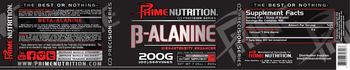 Prime Nutrition Precision Series B-Alanine High Intensity Enhancer - supplement
