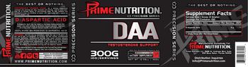 Prime Nutrition Precision Series DAA Testosterone Support - supplement