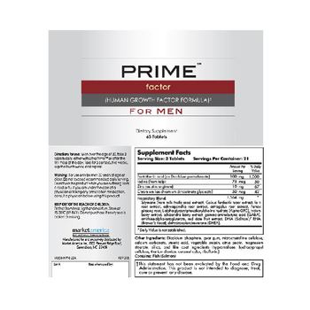 Prime Prime Factor (Human Growth Factor Formula) For Men - supplement