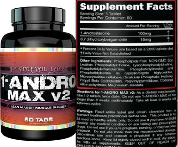 Primeval Labs 1-Andro Max V2 - supplement