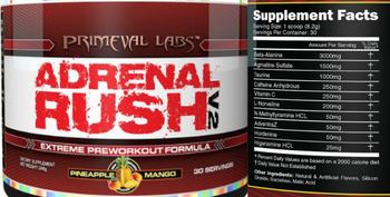Primeval Labs Adrenal Rush V2 Pineapple Mango - supplement