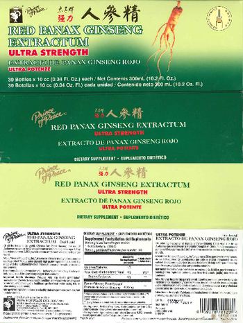 Prince Of Peace Red Panax Ginseng Extractum Ultra Strength - supplement