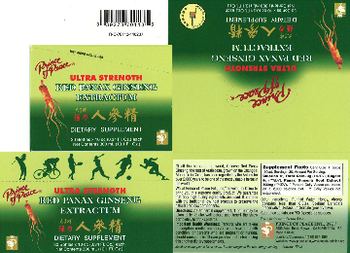 Prince Of Peace Ultra Strength Red Panax Ginseng Extractum - supplement