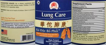 Princess Lifestyle Lung Care - high potency supplement