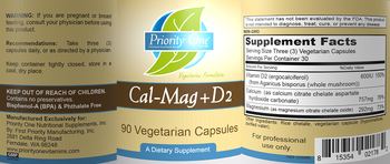 Priority One Nutritional Supplements Cal-Mag+D2 - supplement