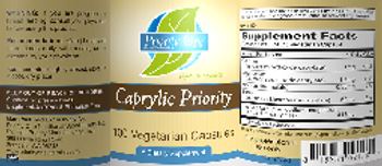 Priority One Nutritional Supplements Caprylic Priority - supplement