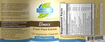 Priority One Nutritional Supplements Elmnx - supplement