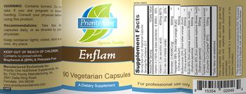 Priority One Nutritional Supplements Enflam - supplement