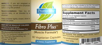 Priority One Nutritional Supplements Fibro Plus - supplement