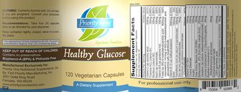 Priority One Nutritional Supplements Healthy Glucose - supplement