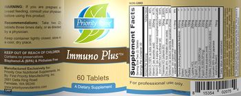 Priority One Nutritional Supplements Immuno Plus - supplement