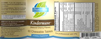 Priority One Nutritional Supplements Kindermune (Natural Cherry Flavor) - supplement