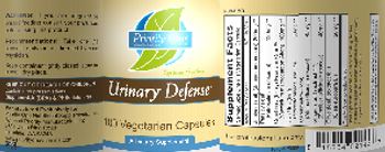 Priority One Nutritional Supplements Urinary Defense - supplement