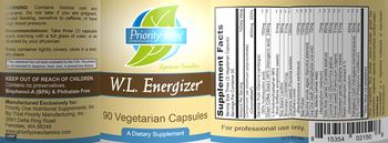 Priority One Nutritional Supplements W.L. Energizer - supplement