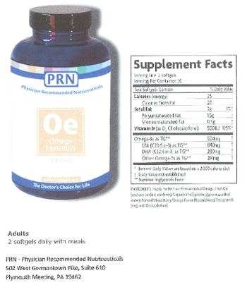 PRN Physician Recommended Nutriceuticals Oe Omega Essentials - 
