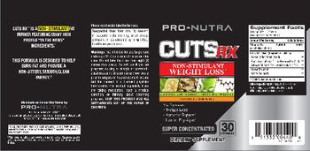 Pro-Nutra Cuts Rx - supplement