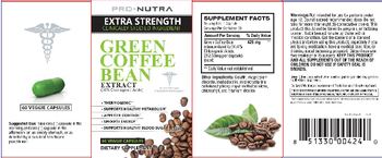 Pro-Nutra Green Coffee Bean Extract - supplement