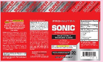 Pro-Nutra Sonic - supplement