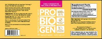 ProBioGen Daily Digestive Balance Probiotic - supplement