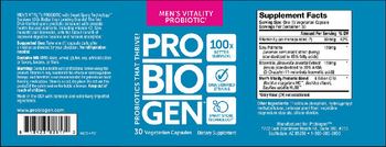 ProBioGen Men's Vitality Probiotic - supplement