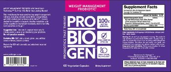 ProBioGen Weight Management Probiotic - supplement