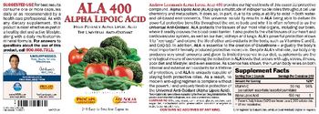ProCaps Laboratories ALA 400 Alpha Lipoic Acid - supplement