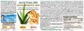 ProCaps Laboratories Alow Vera 200 Ginger Root 200 - supplement