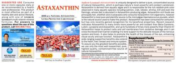 ProCaps Laboratories Astaxanthin - supplement