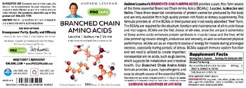 ProCaps Laboratories Branched Chain Amino Acids - supplement