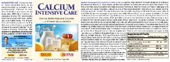 ProCaps Laboratories Calcium Intensive Care - supplement