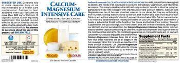 ProCaps Laboratories Calcium-Magnesium Intensive Care - supplement