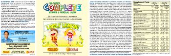 ProCaps Laboratories Children's Complete Vitamin & Mineral Drink Lively Lemon! - supplement