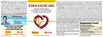 ProCaps Laboratories CholestaCare - supplement