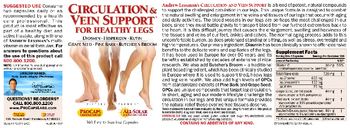 ProCaps Laboratories Circulation & Vein Support For Healthy Legs - these statements have not been evaluated by the food and drug administration this product is not int