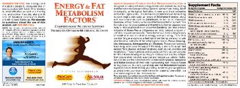 ProCaps Laboratories Energy & Fat Metabolism Factors - supplement