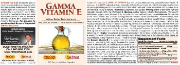 ProCaps Laboratories Gamma Vitamin E - supplement