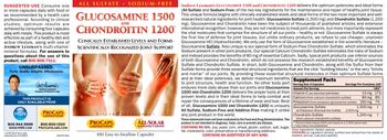 ProCaps Laboratories Glucosamine 1500 And Chondroitin 1200 - supplement