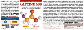 ProCaps Laboratories Glycine 600 - supplement