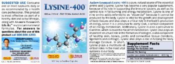ProCaps Laboratories Lysine-400 - supplement