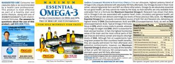 ProCaps Laboratories Maximum Essential Omega-3 Natural Mint - supplement