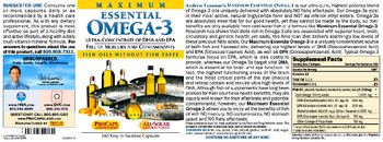 ProCaps Laboratories Maximum Essential Omega-3 Natural Orange - supplement