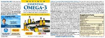 ProCaps Laboratories Maximum Essential Omega-3 Natural Orange - supplement