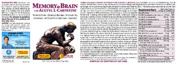 ProCaps Laboratories Memory & Brain With Acetyl L-Carnitine - supplement