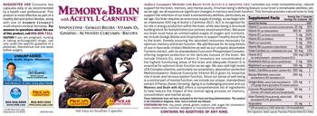 ProCaps Laboratories Memory & Brain With Acetyl L-Carnitine - supplement